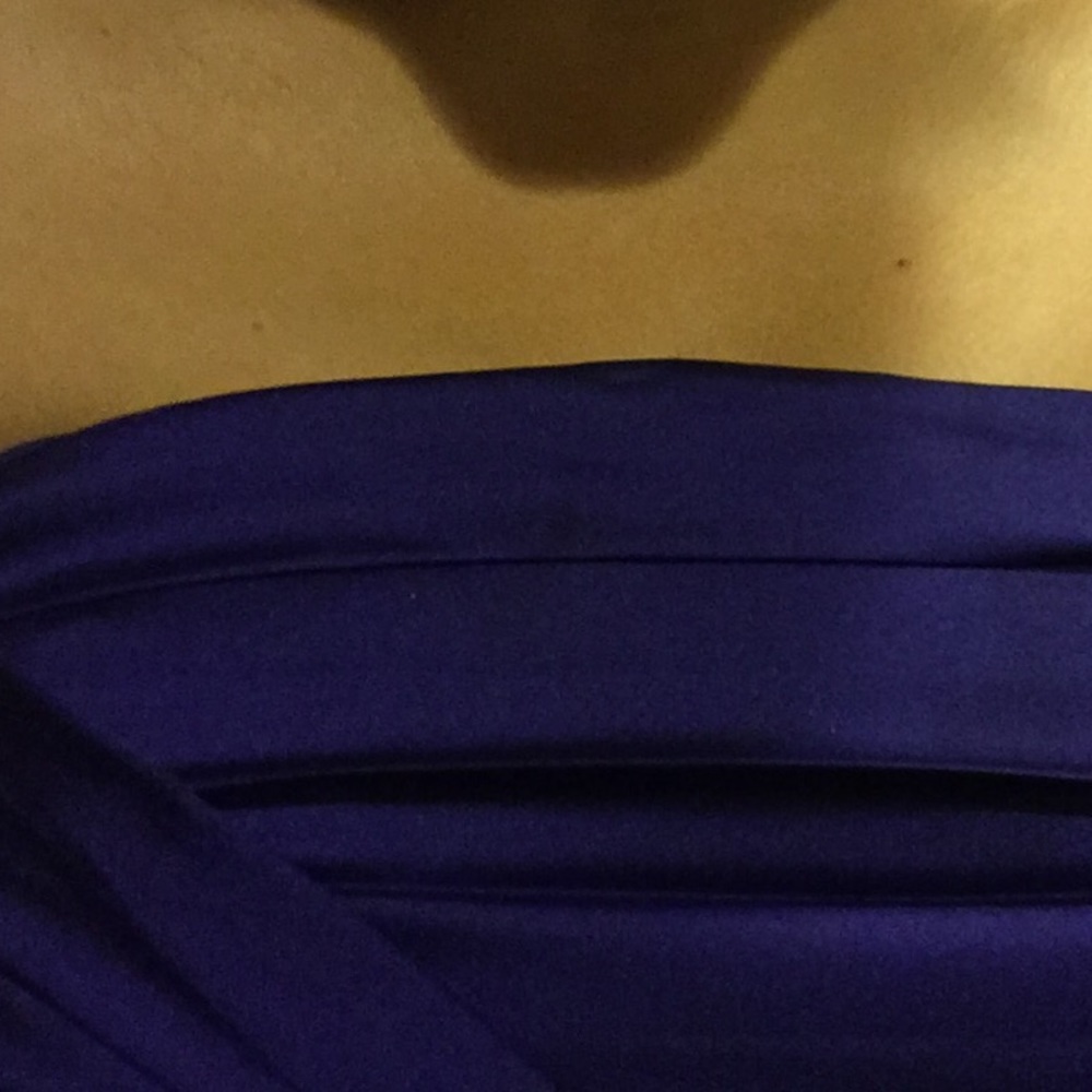 Express purplish satin & lace minidress - Picture 4 of 4